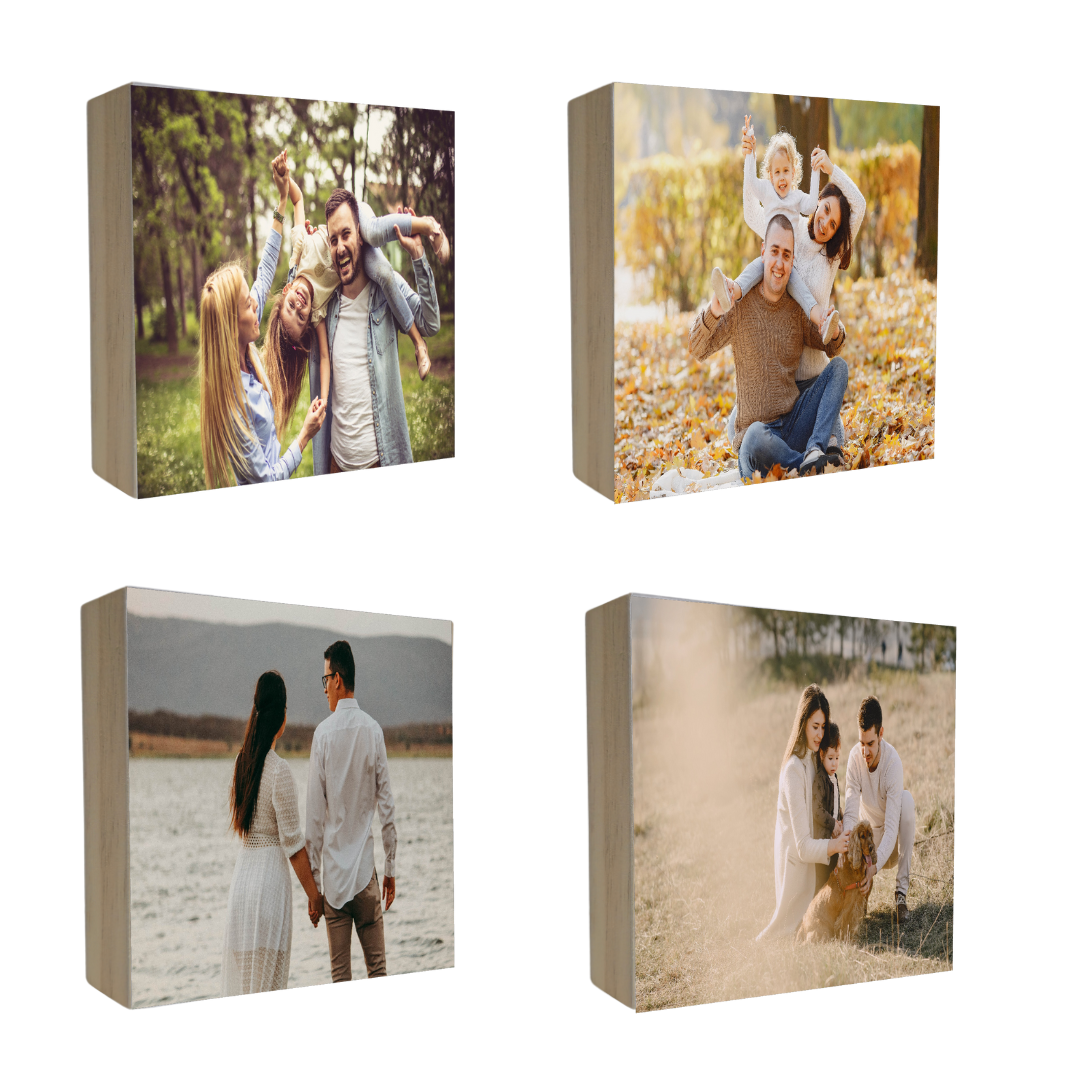 4 בלוקי עץ בגודל 15X15 ס"מ