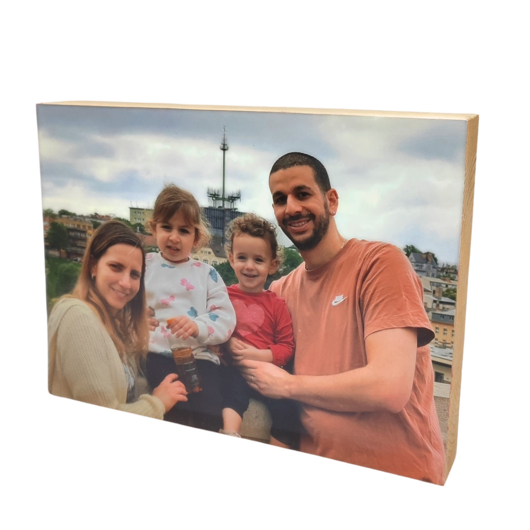 תמונה על בלוק עץ 15*20 ס"מ