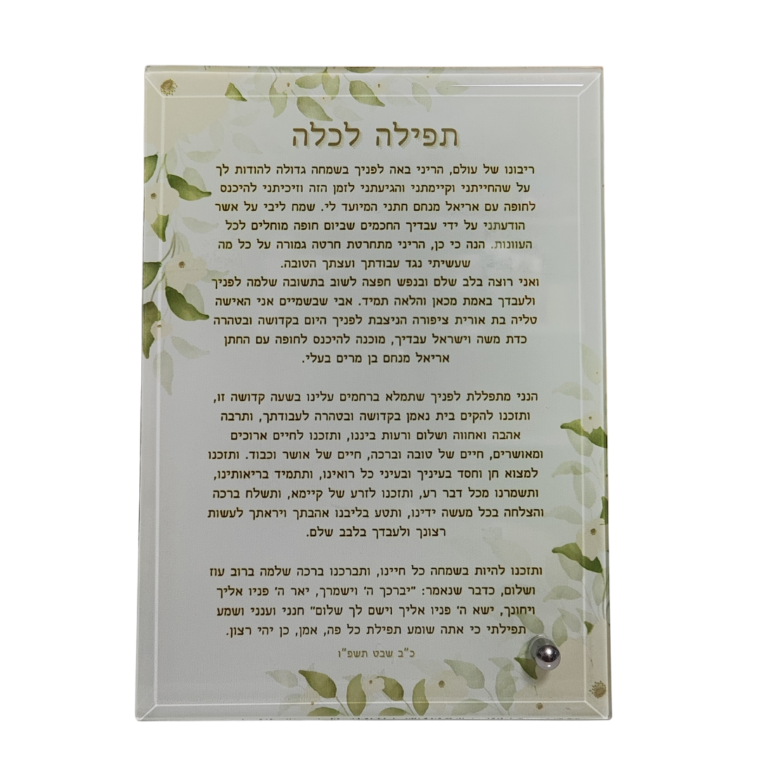 תמונת זכוכית בעיצוב אישי לזיכרונות שלכם